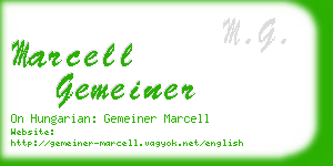 marcell gemeiner business card